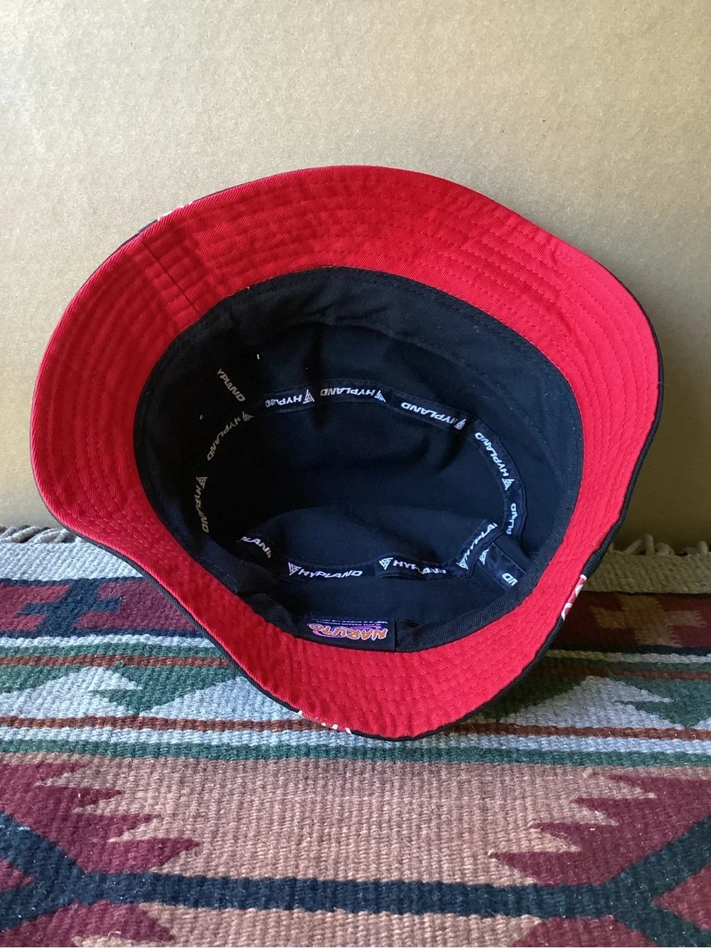 Vintage 2002 Naruto Hypland bucket hat kids size